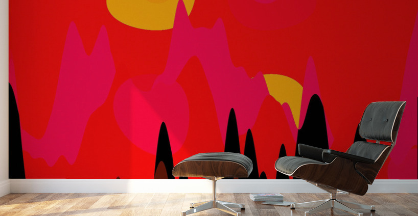 Blue angel art abstract design 123 Wall Murals