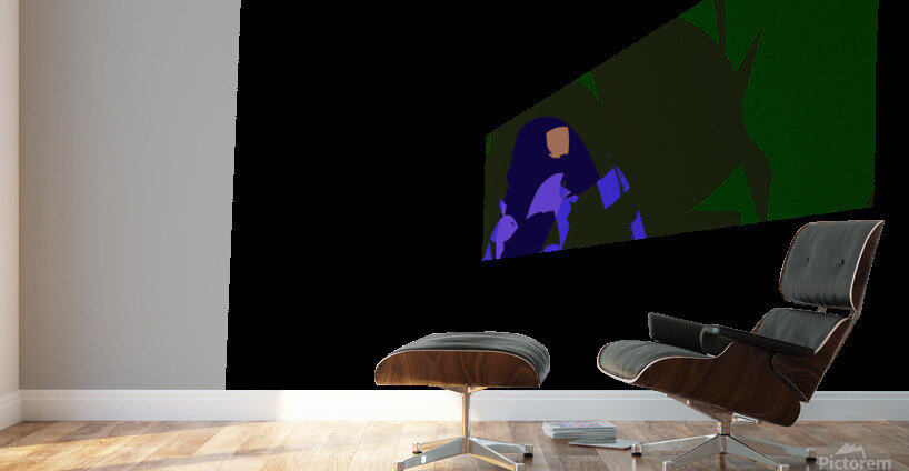 Blue angel art abstract design 136 Wall Murals