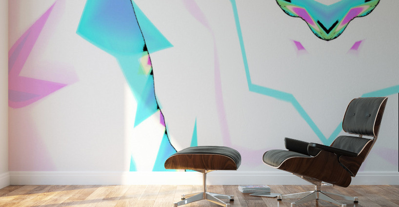 Blue angel art abstract design 130 Wall Murals