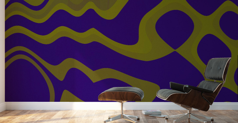 Blue angel art abstract design 121 Wall Murals