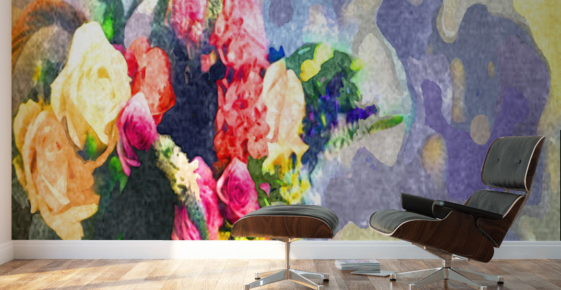 Watercolor Floral 03 Wall Murals