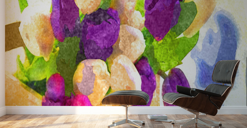 Watercolor Floral 06 Wall Murals