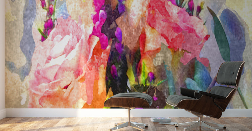 Watercolor Floral 05 Wall Murals