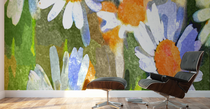 Watercolor Floral 09 Wall Murals