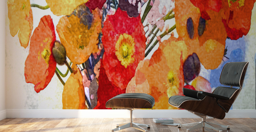 Watercolor Floral 24 Wall Murals