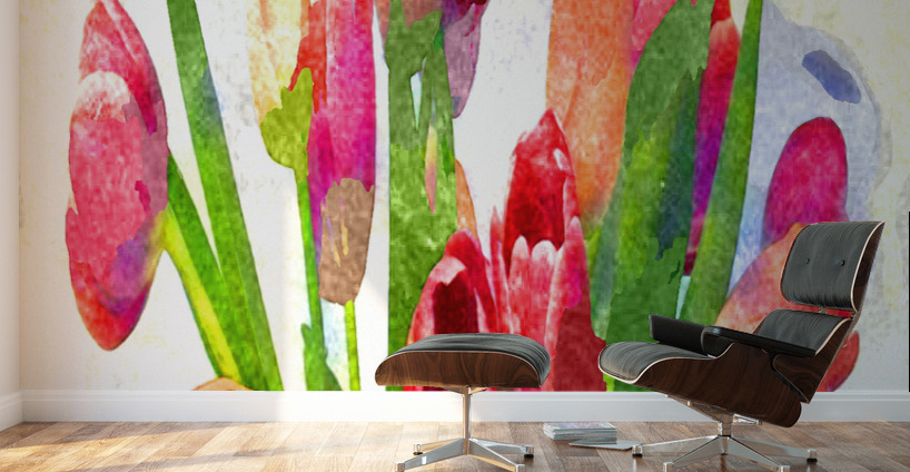 Watercolor Floral 27 Wall Murals