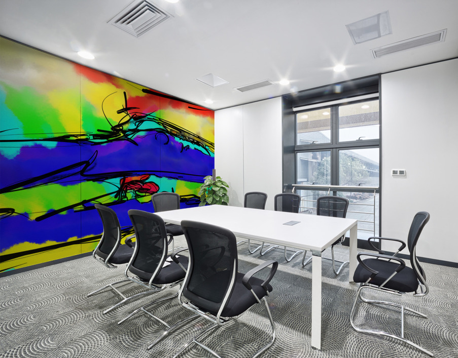 Abstract line art the 21st version 2 horizontal Wall Printing