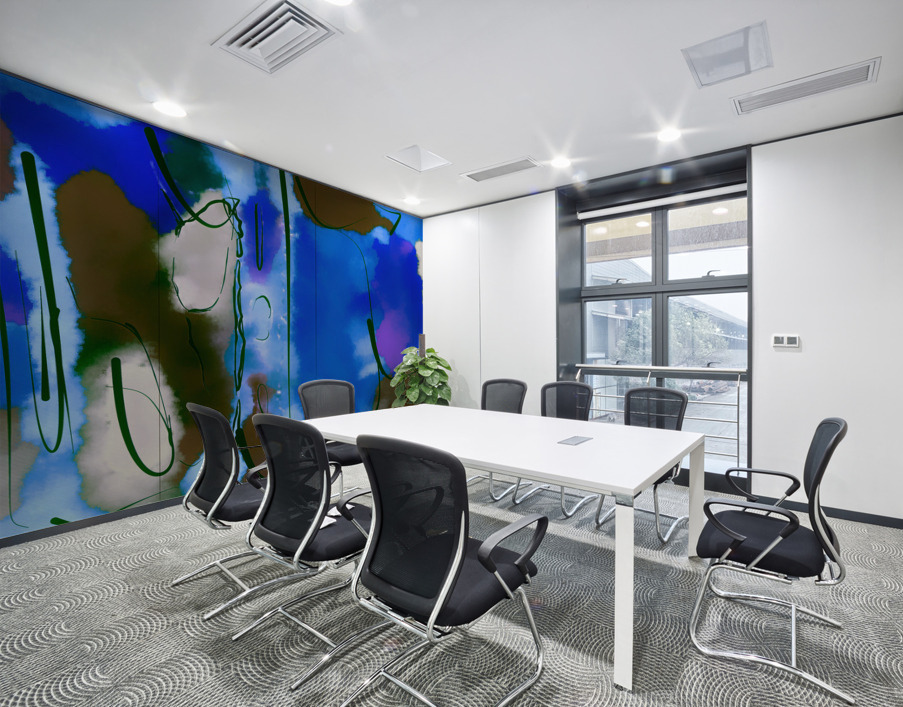 Abstract line art the 18 version 2 horizontal Wall Printing