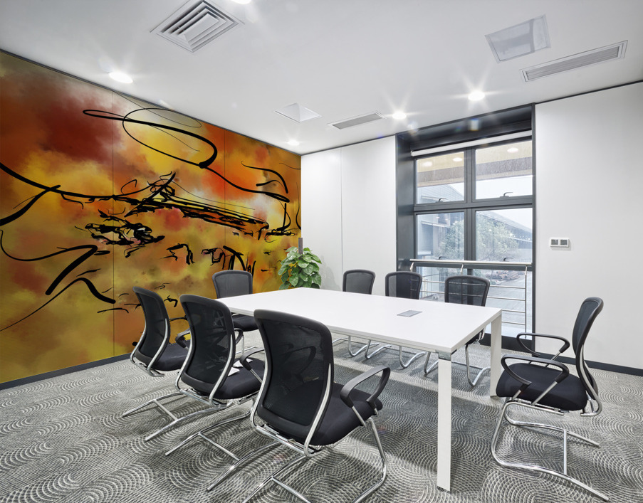 Abstract line art the 4th horizontal Wall Printing