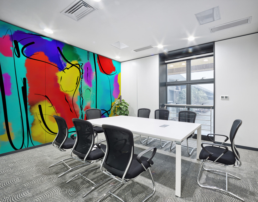 Abstract line art the 18th version 3 horizontal  Wall Printing