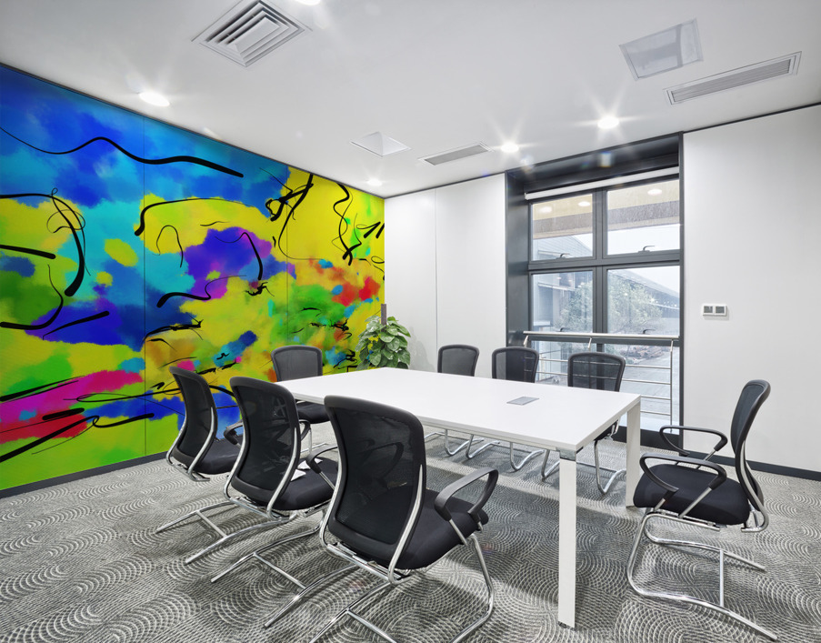 Abstract line art  the 9th horizontal Wall Printing