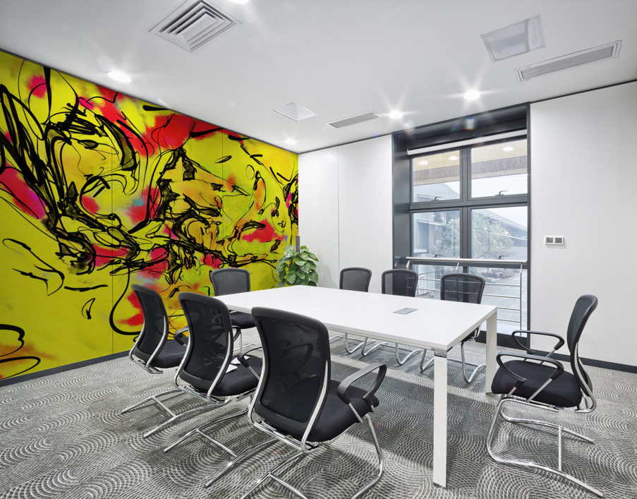 Abstract line art  the 8th horizontal Wall Printing