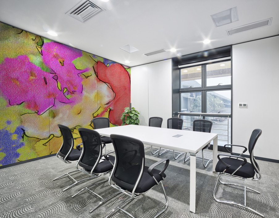 Abstract line art the 6th vertical Wall Printing