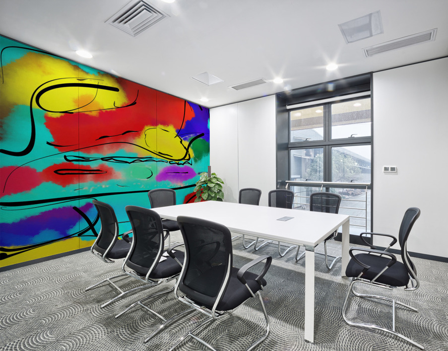 Abstract line art the 18  version 3 vertical Wall Printing