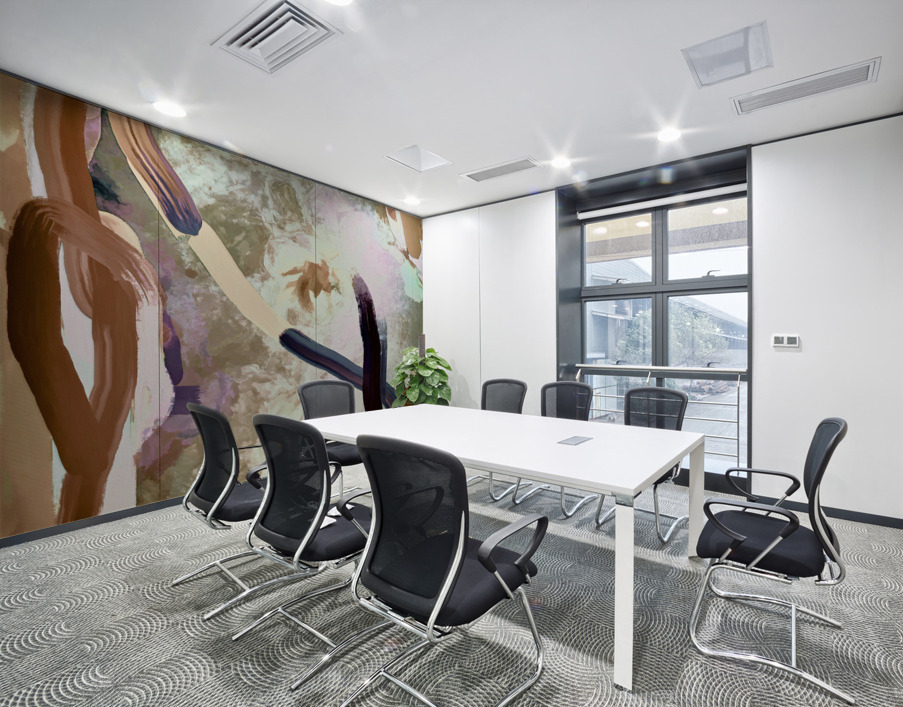 Abstract line art the 19th vertical  version 2  Wall Printing