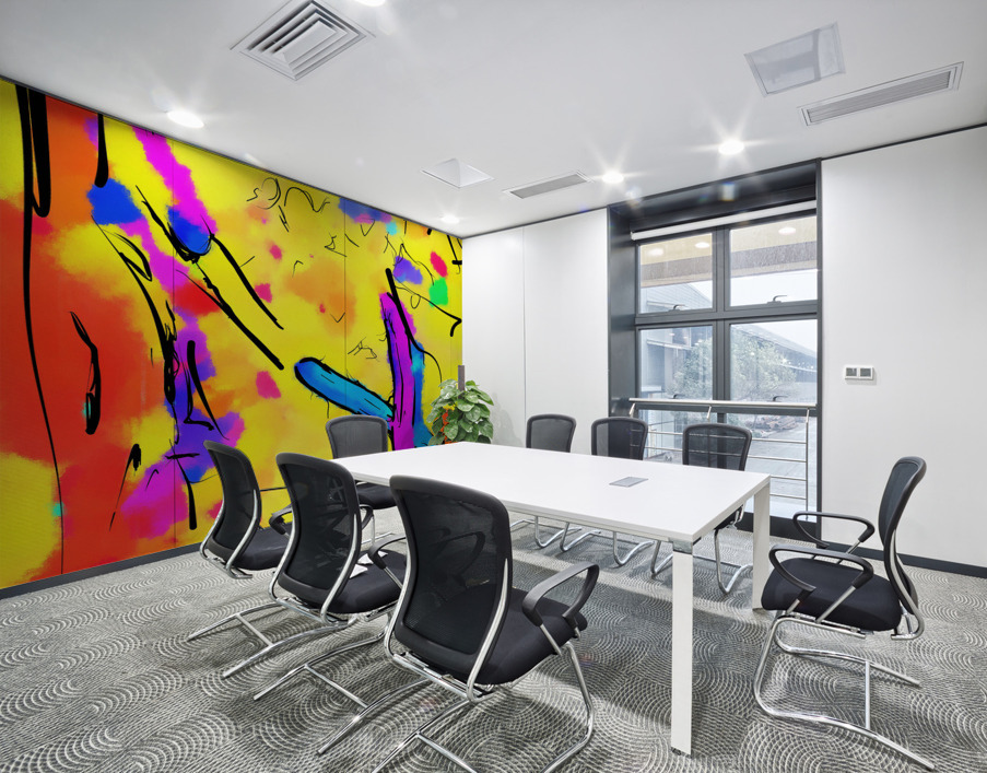 Abstract line art the 19th  vertical version 1  Wall Printing