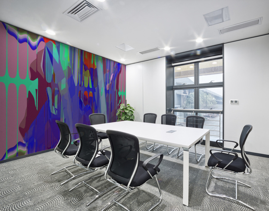 Blue angel art abstract design 129 Wall Printing