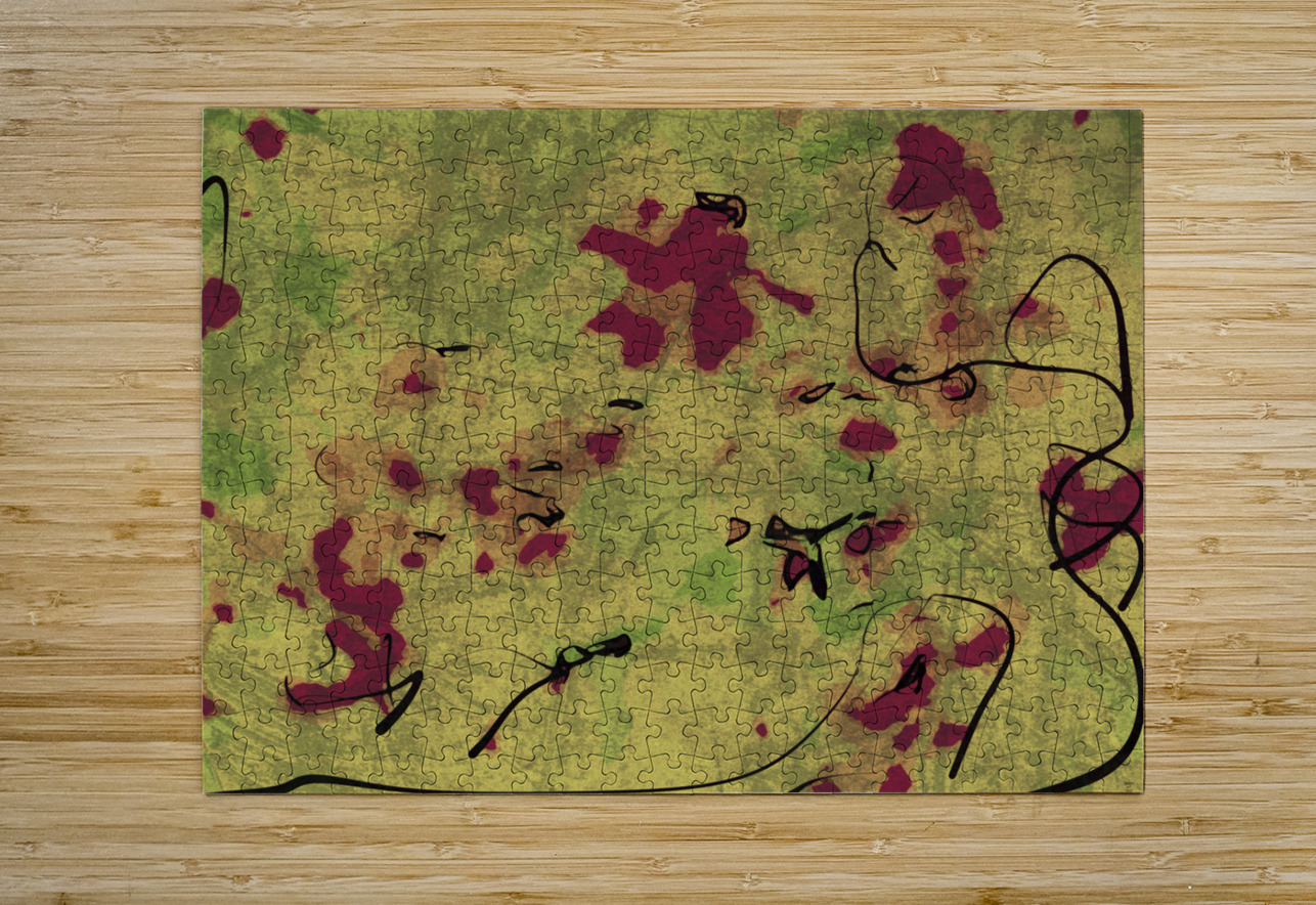 Abstract line art the 14th horizontal version 2 Designer Art Decor Puzzle printing