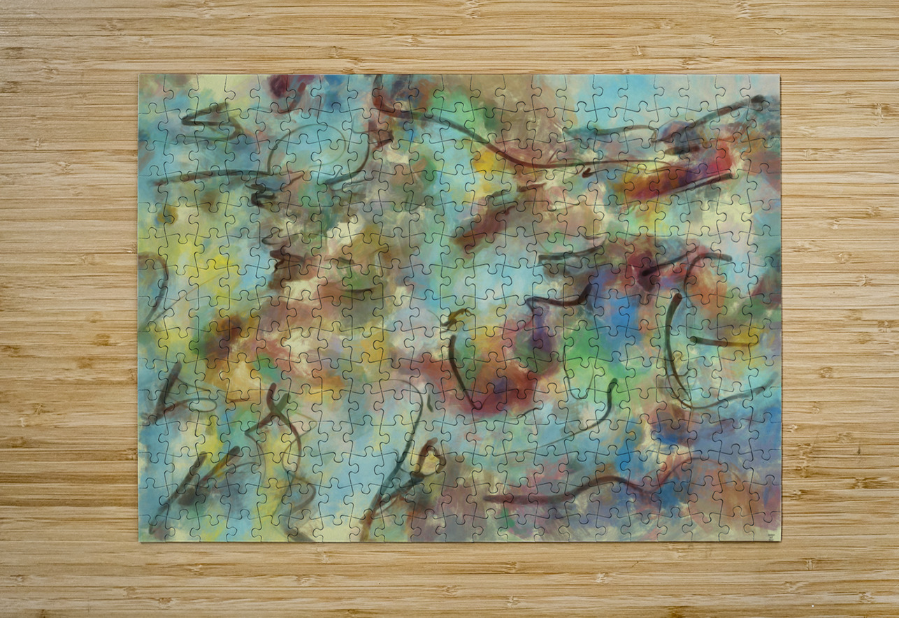 Abstract line art  the 10th horizontal Designer Art Decor Puzzle printing