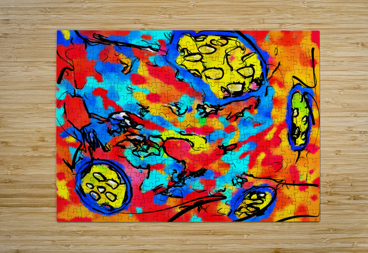 Abstract line art  the 16th horizontal Designer Art Decor Puzzle printing