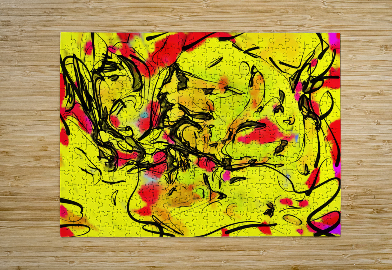 Abstract line art  the 8th horizontal Designer Art Decor Puzzle printing