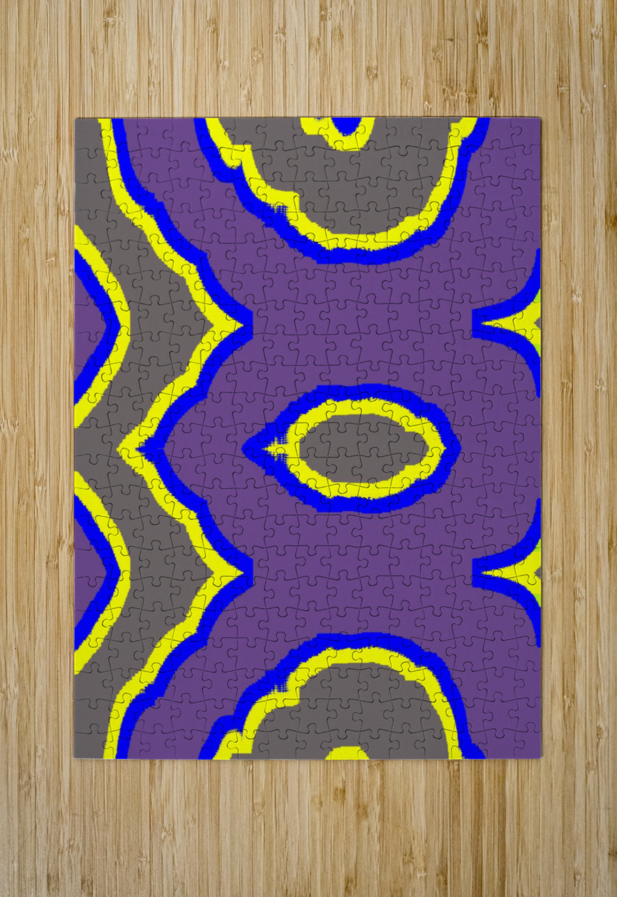 Blue angel art abstract design 3 Designer Art Decor Puzzle printing