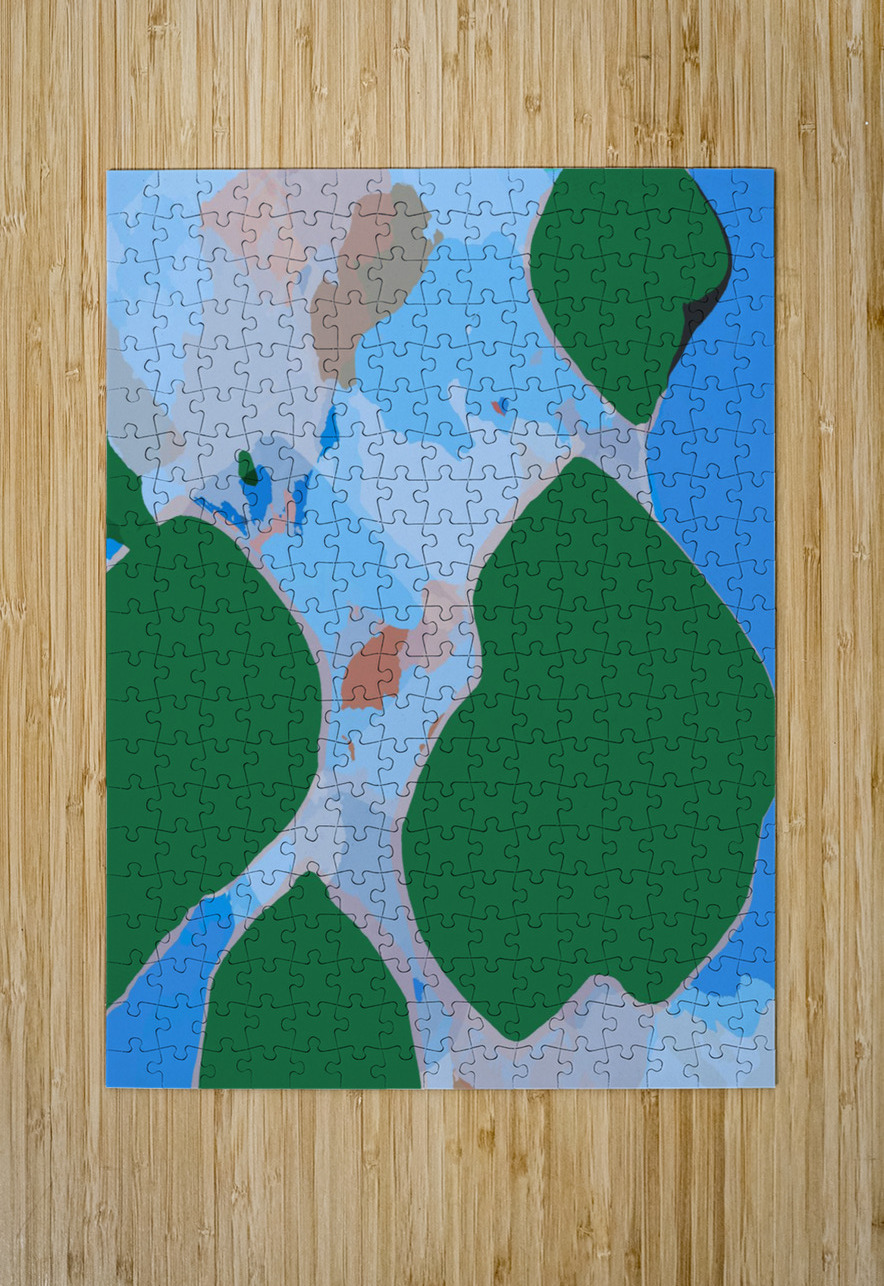 Blue angel art abstract design 12 Designer Art Decor Puzzle printing