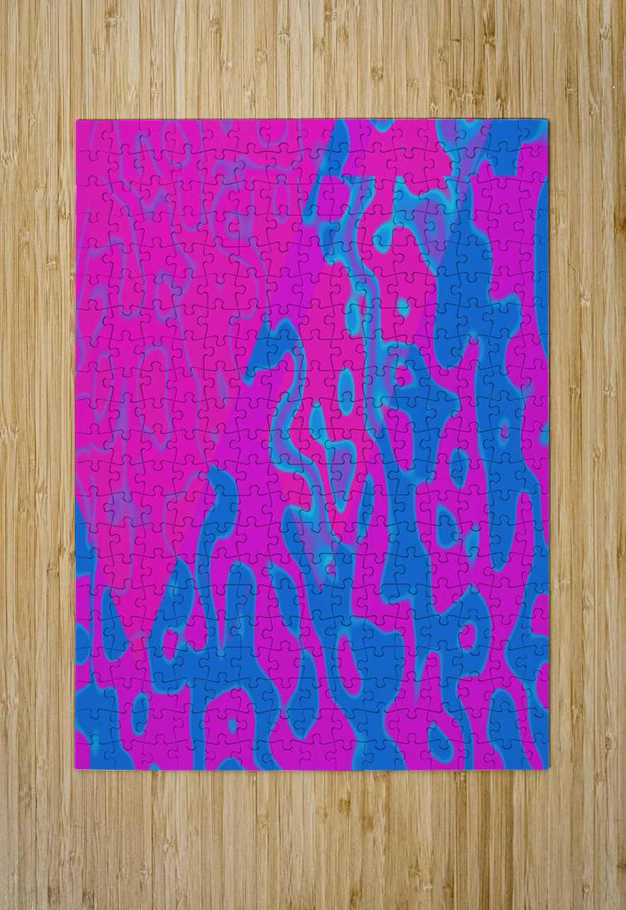 Blue angel art abstract design 2 Designer Art Decor Puzzle printing