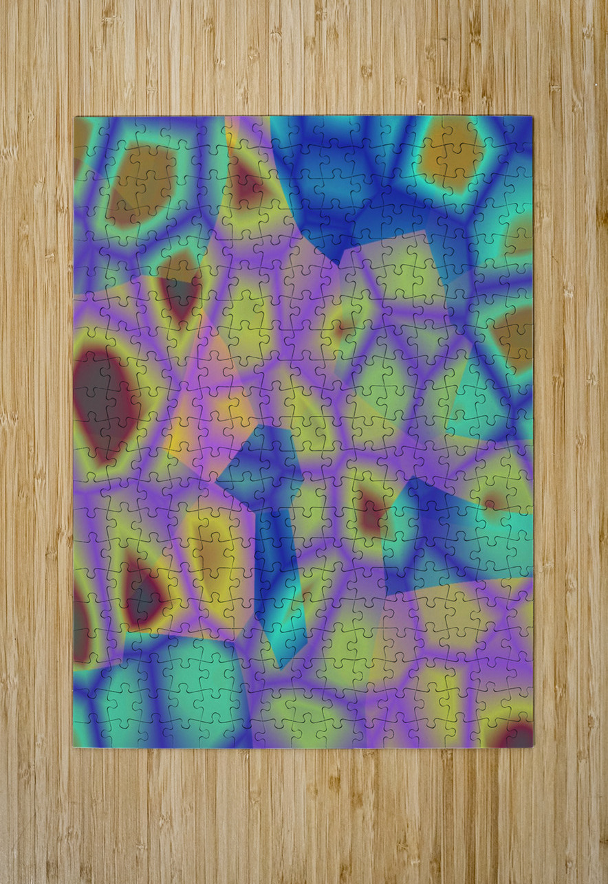 Blue angel art abstract design 8 Designer Art Decor Puzzle printing