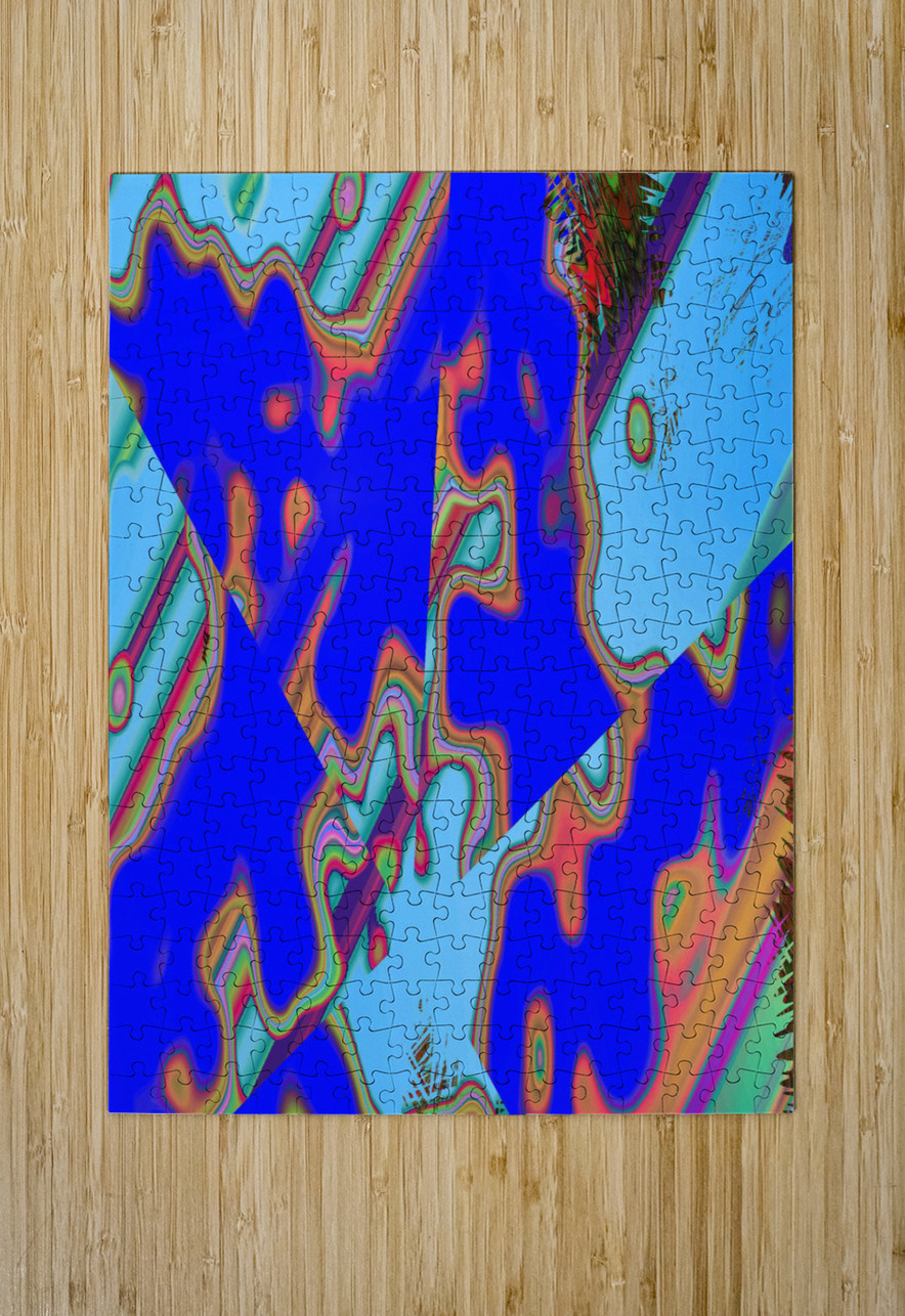 Blue angel art abstract design 33 Designer Art Decor Puzzle printing