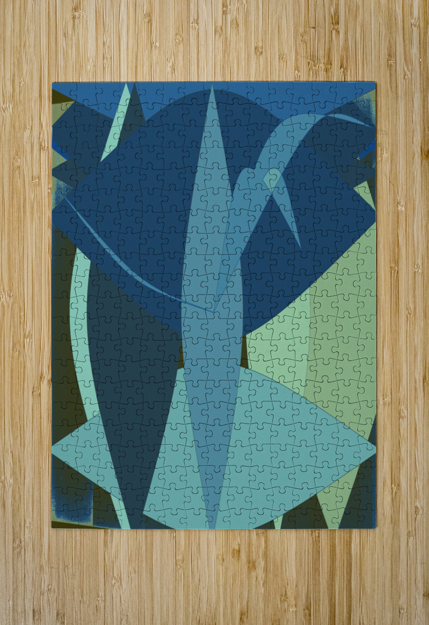 Blue angel art abstract design 100 Designer Art Decor Puzzle printing