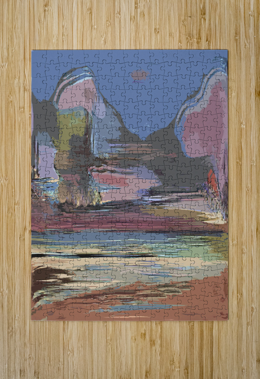 Blue angel art abstract design 70 Designer Art Decor Puzzle printing