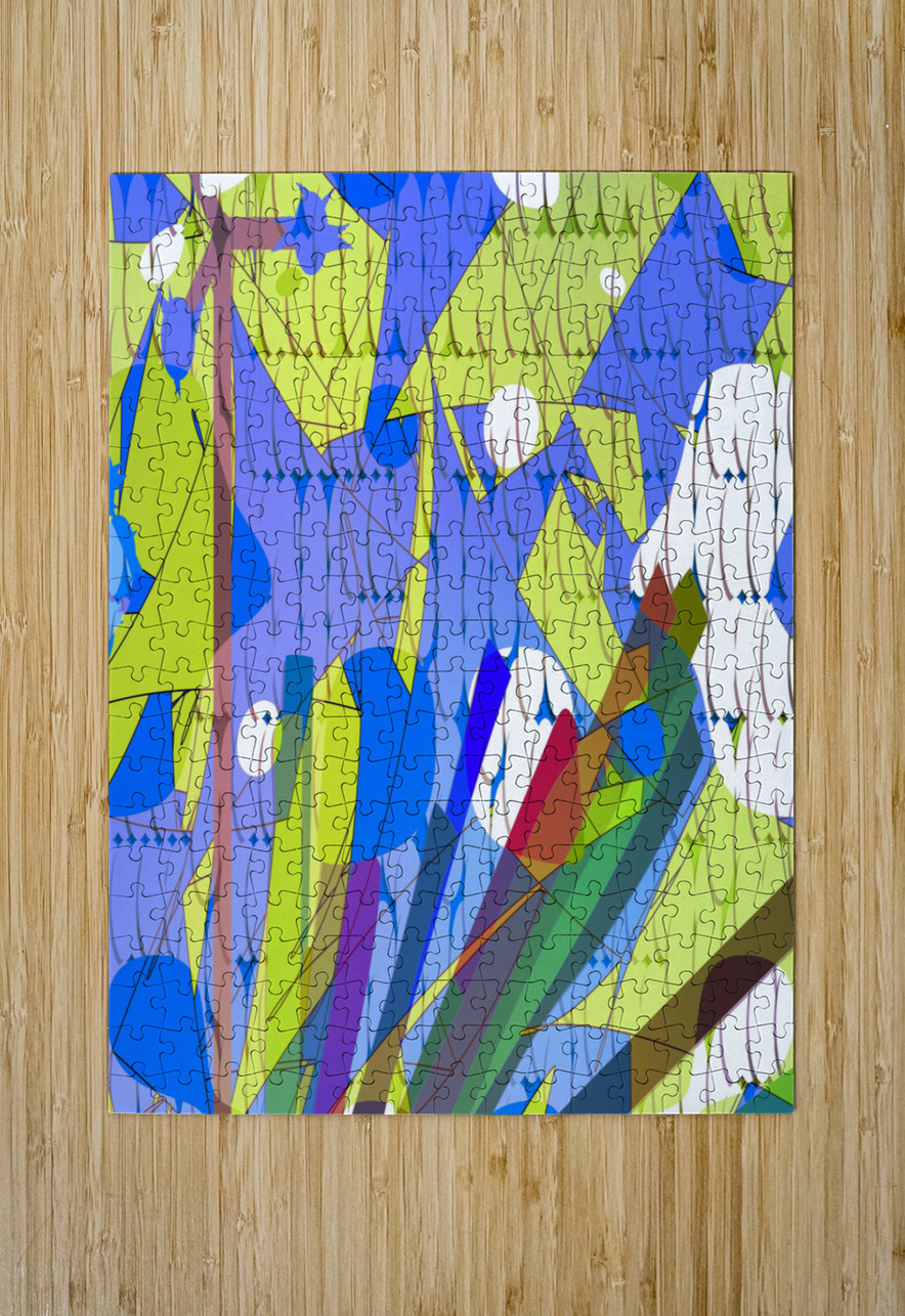 Blue angel art abstract design 74 Designer Art Decor Puzzle printing