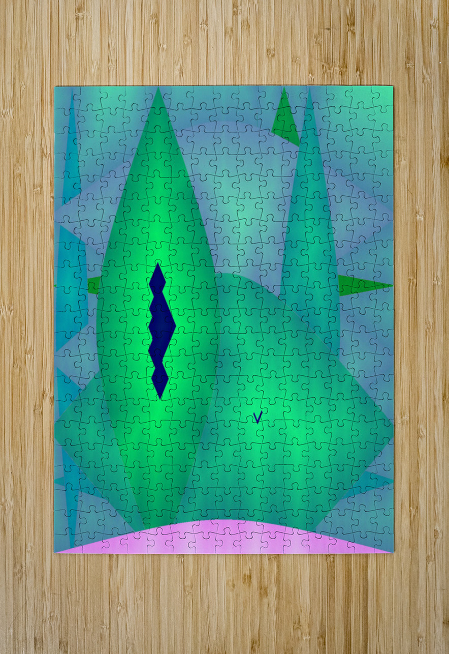 Blue angel art abstract design 135 Designer Art Decor Puzzle printing