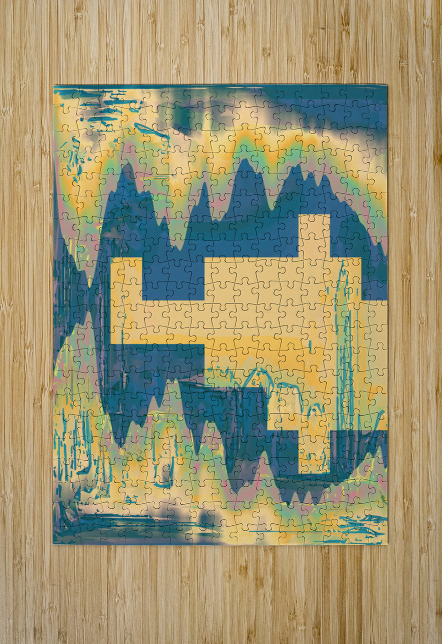 Blue angel art abstract design 111 Designer Art Decor Puzzle printing