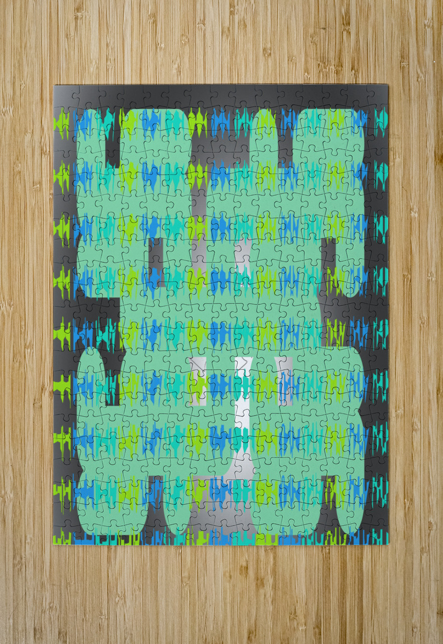 Blue angel art abstract design 140 Designer Art Decor Puzzle printing