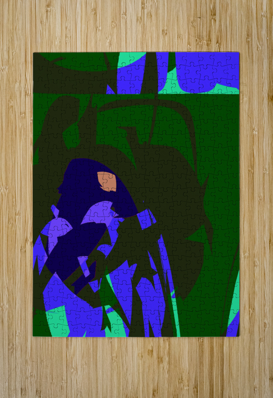 Blue angel art abstract design 136 Designer Art Decor Puzzle printing