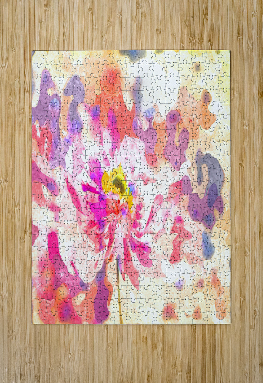 Watercolor Floral 01 Designer Art Decor Puzzle printing