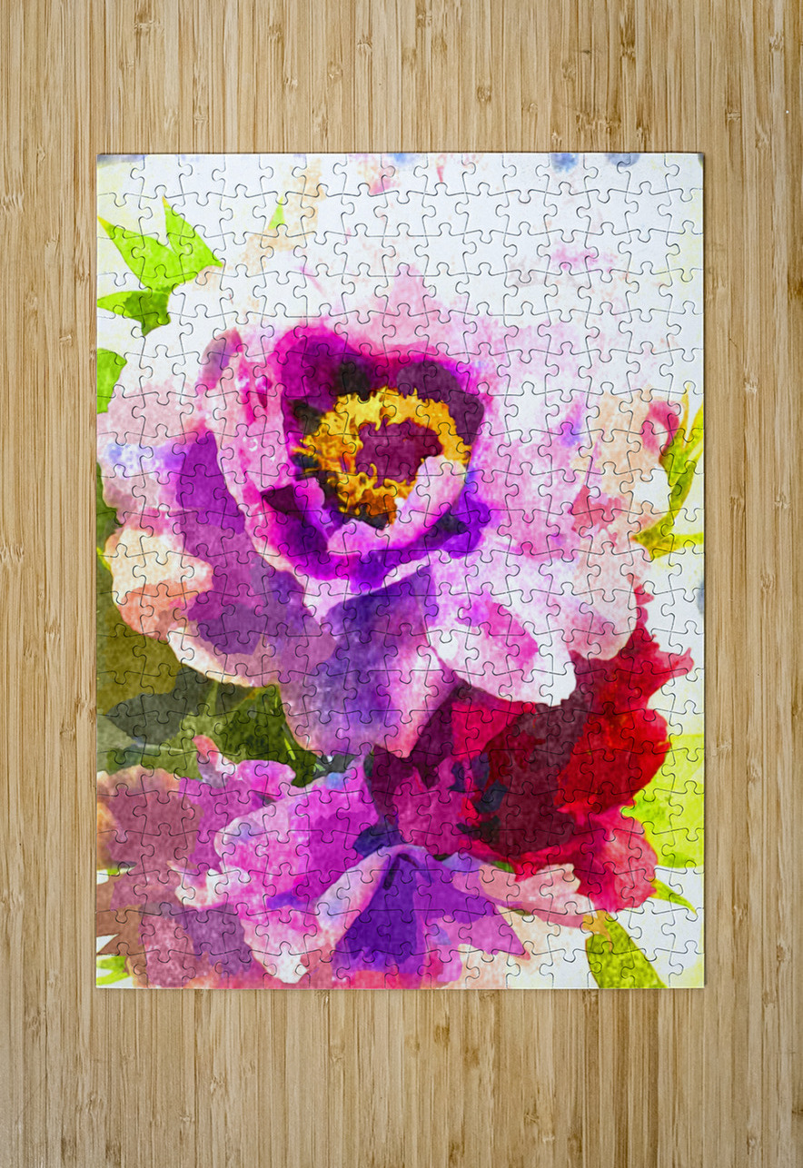 Watercolor Floral 08 Designer Art Decor Puzzle printing