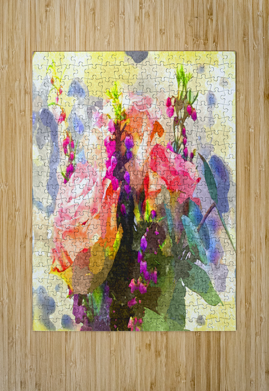 Watercolor Floral 05 Designer Art Decor Puzzle printing