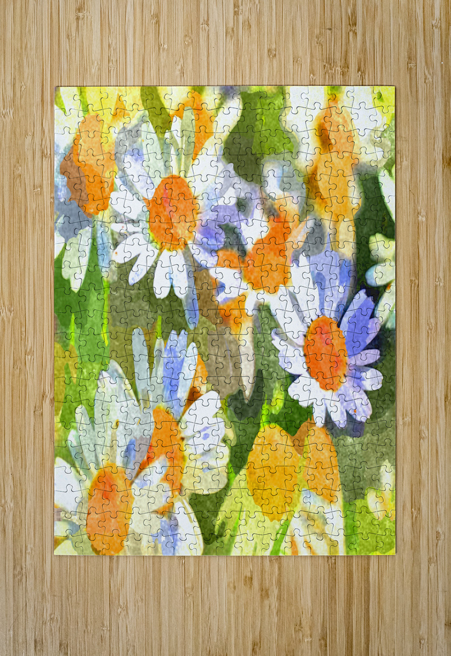 Watercolor Floral 09 Designer Art Decor Puzzle printing
