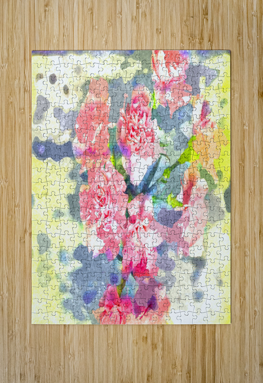 Watercolor Floral 13 Designer Art Decor Puzzle printing