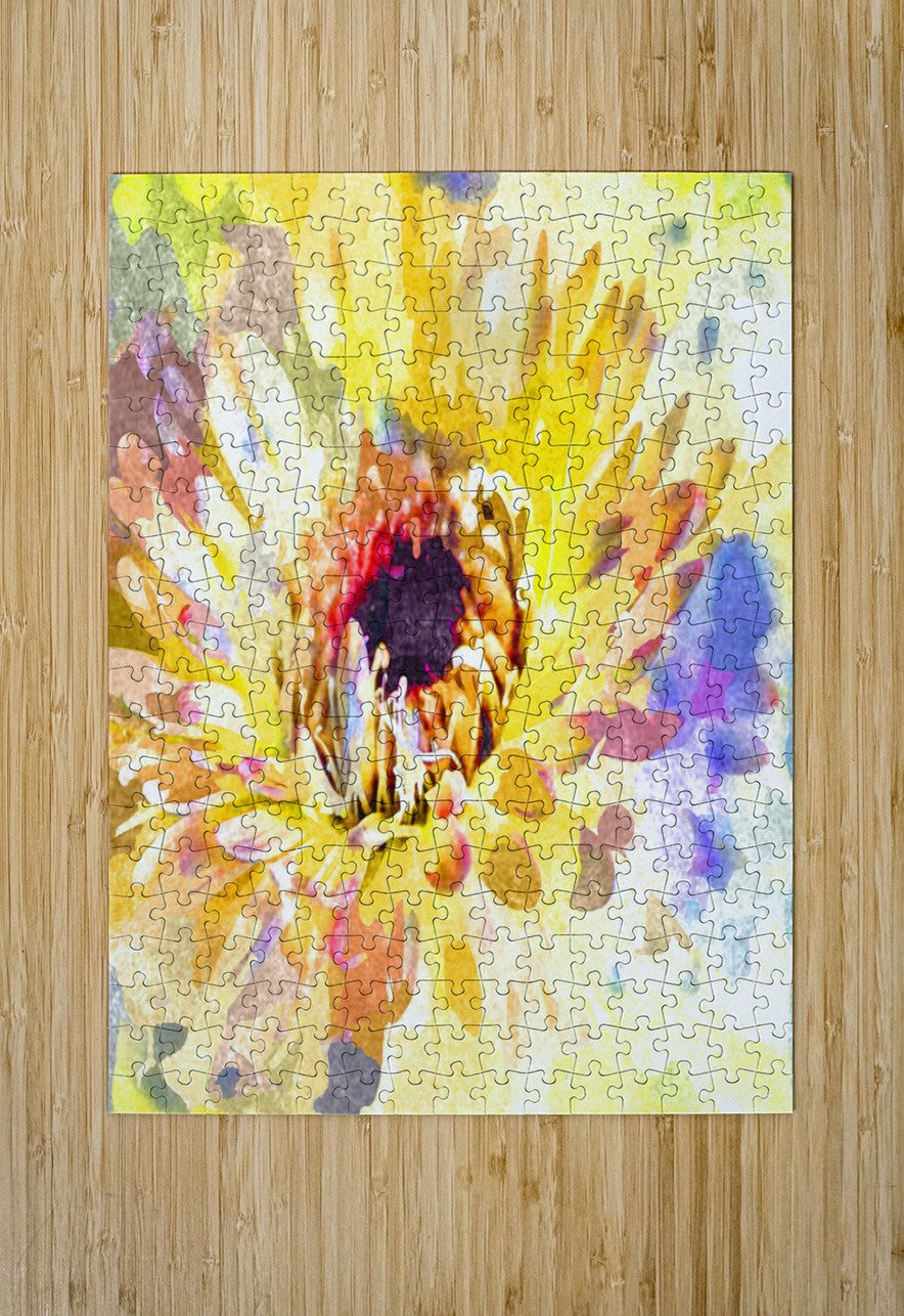 Watercolor Floral 12 Designer Art Decor Puzzle printing