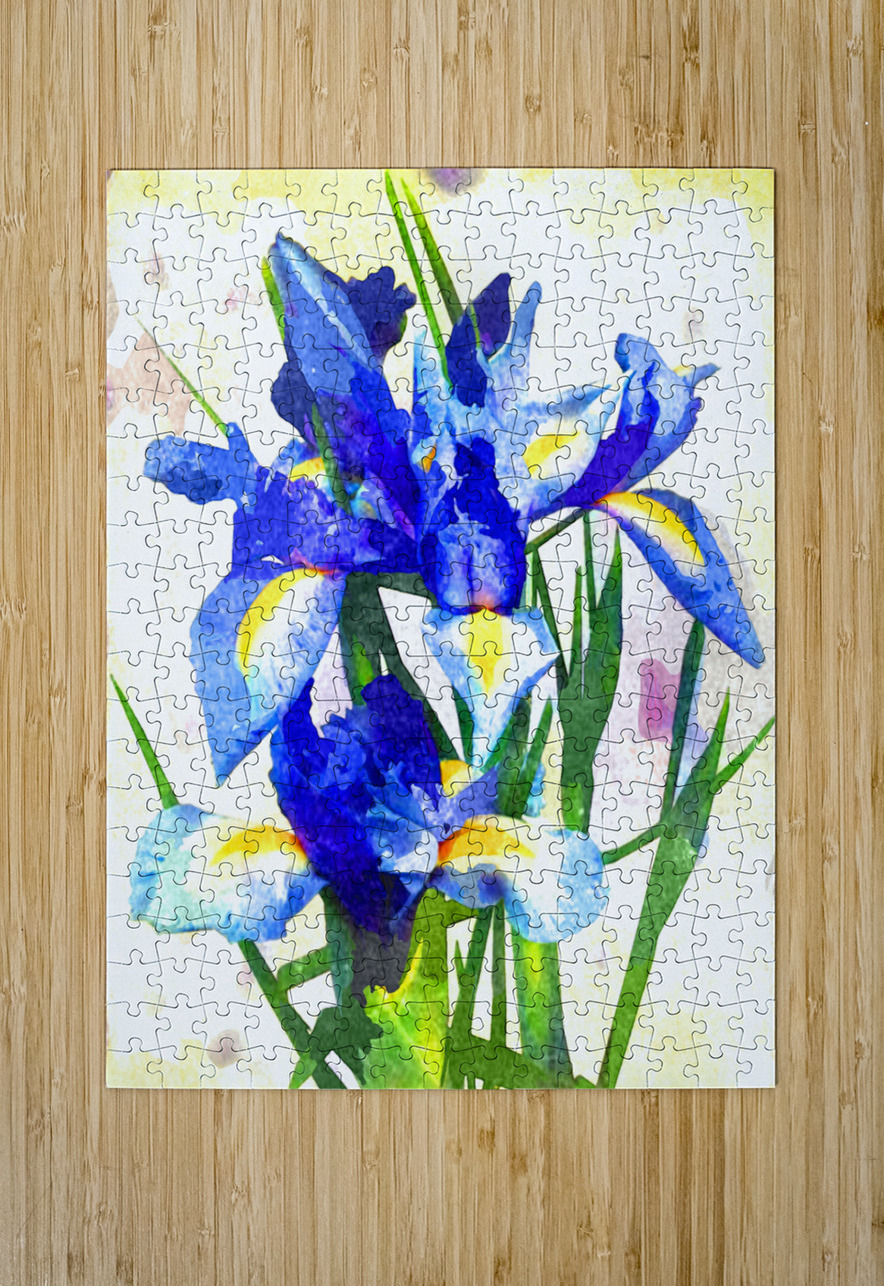 Watercolor Floral 18 Designer Art Decor Puzzle printing