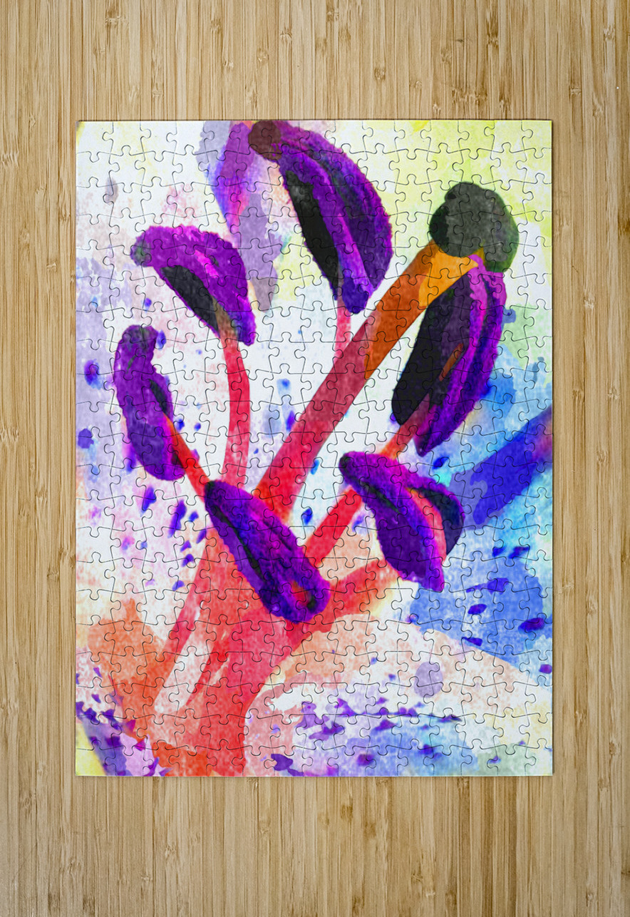 Watercolor Floral 19 Designer Art Decor Puzzle printing