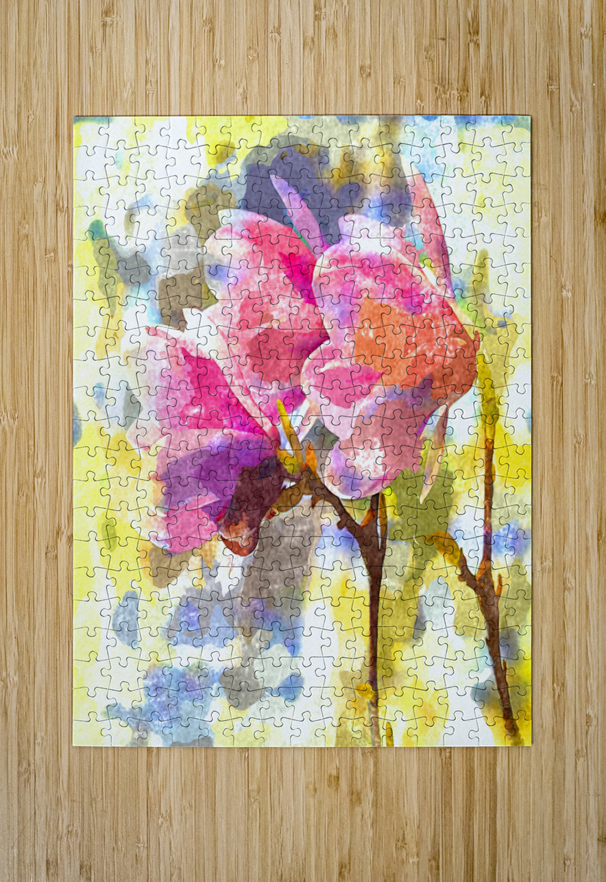 Watercolor Floral 22 Designer Art Decor Puzzle printing
