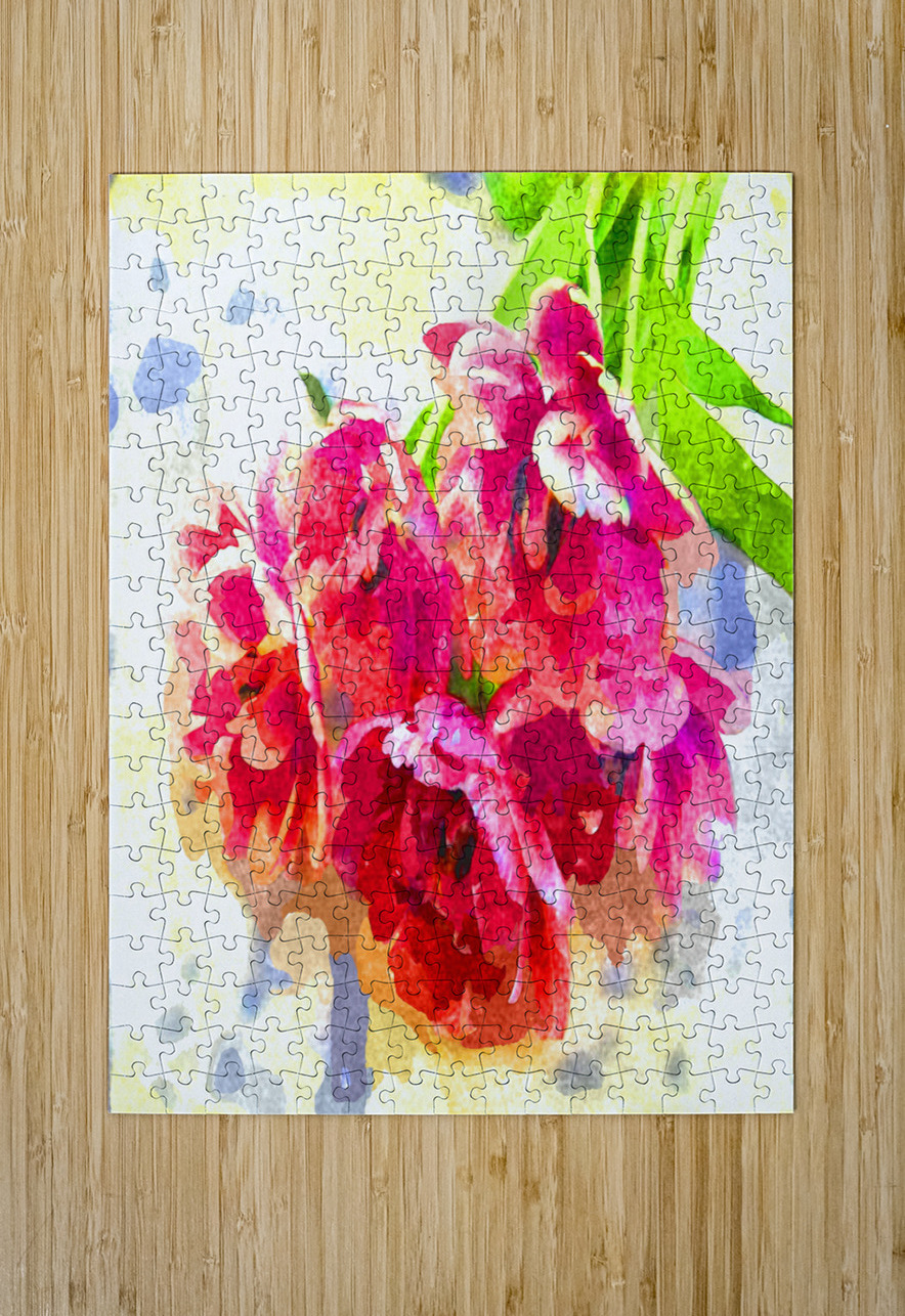 Watercolor Floral 26 Designer Art Decor Puzzle printing