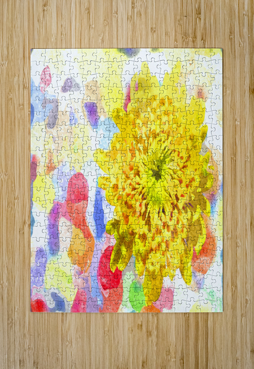 Watercolor Floral 30 Designer Art Decor Puzzle printing