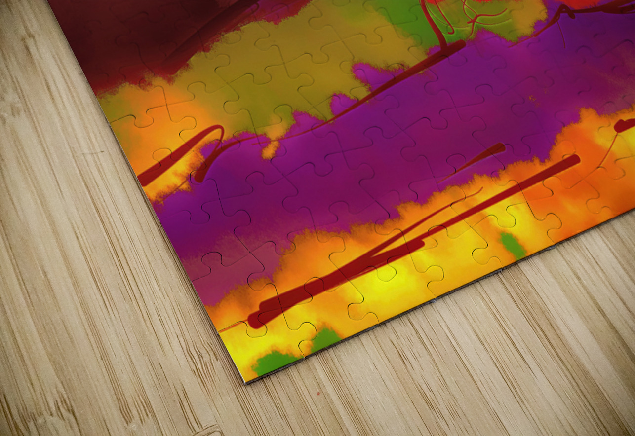 Abstract line art the 21st version 3 horizontal Designer Art Decor Puzzle