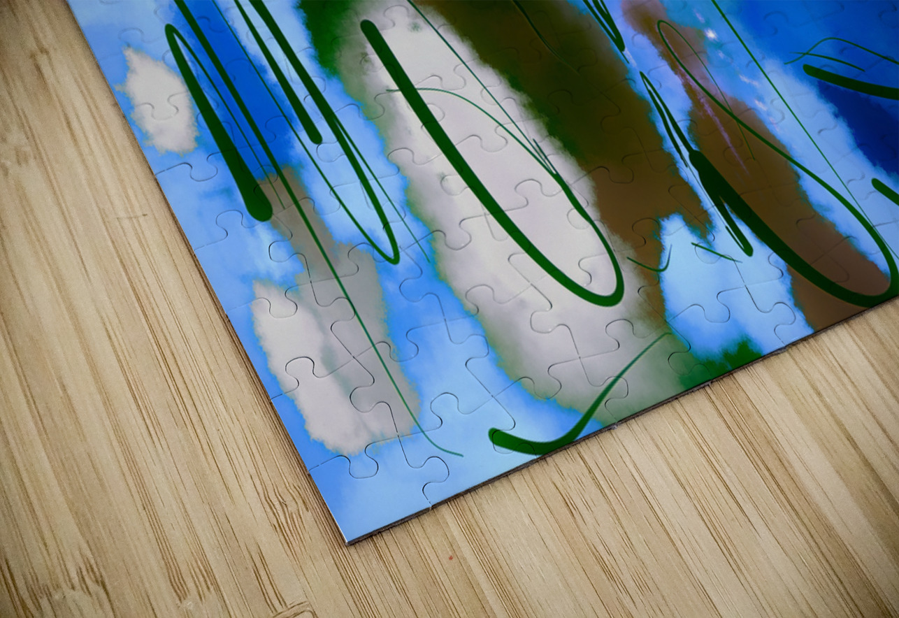 Abstract line art the 18 version 2 horizontal Designer Art Decor Puzzle